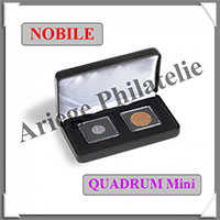 Ecrin NOBILE pour 2 QUADRUM MINI de 38 mm - NOIR (360116 ou NOBILEQM2S)