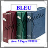 Reliure NUMIS - AVEC Etui assorti - BLEU - Avec 5 Pages Monnaies (338787 ou NUMISSETBL) Leuchtturm