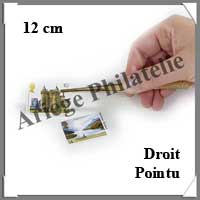 PINCE Philat�lie STANDARD Dor�e 12 cm - Bout DROIT POINTU - 320715 - Pi11GOLD