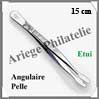 PINCE Philatélie LUXE 15 cm - Bout ANGULAIRE PELLE - 315344 - Pi62 Leuchtturm