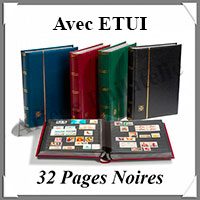 Classeur PREMIUM - 32 Pages NOIRES -Avec ETUI assorti -  VERT (326398 ou LZS4-16-G)