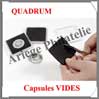 QUADRUM - VIDES pour PIECES de Monnaies - Boite de 10 (335419 ou QUADRUML10) Leuchtturm