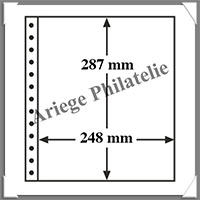 Feuille R1C - TRANSPARENTE - 1 Poche : 287x248 mm - Paquet de 5  (359382 ou R1C)