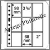 Feuilles GRANDE EASY - TRANSPARENTES - 9 Cases - 1er Prix (358077 ou SH312-3-3C) Leuchtturm