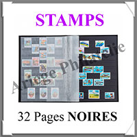 Classeur STAMPS - 32 Pages NOIRES (361242 ou STAMPS-S32)