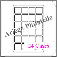 PLATEAUX TAB - BLEU - 24 Cases - 47 mm - Paquet de 2 (324301 ou TAB24BL)
