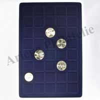 VALISE  ALUMINIUM - VIDE - Pour 6 PLATEAUX de Jetons Touristiques (KO3 LEER)