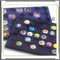PLATEAUX Muselets - Velours BLEU - Pour 45 Plaques - Paquet de 2 (317701 ou TABCHAMPBL)