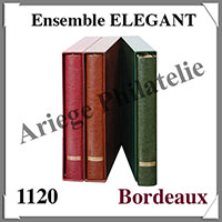 Ensemble ELEGANT - BORDEAUX - Reliure avec Etui assorti (1120-W)