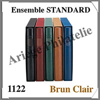 Ensemble STANDARD - BRUN CLAIR - Reliure avec Etui assorti (1122-H)