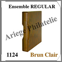 Ensemble REGULAR - BRUN CLAIR - Reliure avec Etui assorti (1124-H)