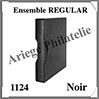 Ensemble REGULAR - NOIR - Reliure avec Etui assorti (1124-S) Lindner