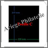 Feuilles INTERCALAIRES - Feuille C - NOIRES - 249x228 mm - Paquet de 100  (802016) Lindner