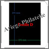 Feuilles INTERCALAIRES - Feuille D - NOIRES - 296x231 mm - Paquet de 100  (802018) Lindner