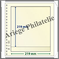 Feuilles NEUTRES - LINDNER T - 1 BANDE - 219x219 mm (802110)