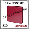 Boitier STANDARD - BORDEAUX - Pour Reliure STANDARD 1102 (810BY-W) Lindner