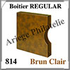 Boitier REGULAR - BRUN CLAIR - Pour Reliure REGULAR 1104 (814-H) Lindner