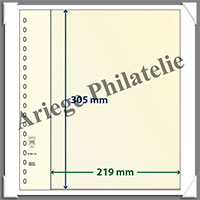 Feuilles NEUTRES - LINDNER dT - 1 BANDE - 219x305 mm (dT802112)