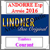 ANDORRE Espagnole 2016 - Timbres Courants (T123/16-2016) Lindner