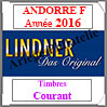 ANDORRE Franaise 2016 - Timbres Courants (T124a/08-2016) Lindner