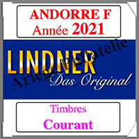 ANDORRE Franaise 2021 - Timbres Courants (T124a/08-2021)