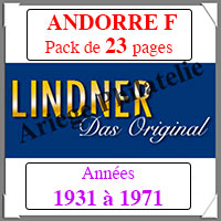 ANDORRE Franaise - Pack 1931  1971 - Timbres Courants (T124)