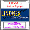 FRANCE - Pack 2003  2005 - Petits Blocs (T132/03K) Lindner