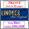 FRANCE - Pack 2006  2008 - Petits Blocs (T132/06K) Lindner