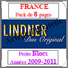 FRANCE - Pack 2009  2011 - Petits Blocs (T132/09K) Lindner