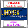 FRANCE - Pack 2012  2013 - Timbres Courants (T132/12) Lindner