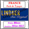 FRANCE - Pack 2014  2015 - Petits Blocs (T132/14K) Lindner