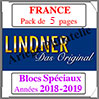 FRANCE - Pack 2018  2019 - Blocs Spciaux (T132/18BS) Lindner