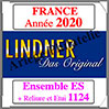 FRANCE 2020 - Jeu Complet + Ensemble 1124 (T132/20ES) Lindner