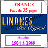 FRANCE - Pack 1984  1989 - Timbres Courants (T132/84) Lindner