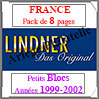 FRANCE - Pack 1999  2002 - Petits Blocs (T132/98K) Lindner