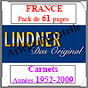 FRANCE - Pack 1952  2009 - Carnets (T132H) Lindner