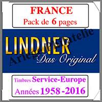 FRANCE - Pack 1958  2016 - Timbres de Service du Conseil de l'Europe (T132RE)