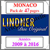 MONACO - Pack 2009 à 2016 - Timbres Courants (T186/09) Lindner