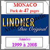 MONACO - Pack 1999 à 2008 - Timbres Courants (T186/99) Lindner