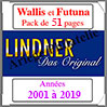 WALLIS et FUTUNA Pack 2001 à 2019 - Timbres Courants (T444-01) Lindner