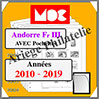 ANDORRE III (Poste Franaise) - Jeu de 2010  2019 - AVEC Pochettes (MC07-3 ou 343175) Moc