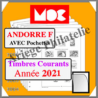 ANDORRE 2021 - Poste Franaise - AVEC Pochettes (CC07F-21 ou 366834)