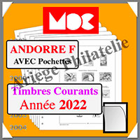ANDORRE 2022 - Poste Franaise - AVEC Pochettes (CC07F-22 ou 369497)