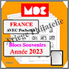 FRANCE 2023 - Blocs Souvenirs - AVEC Pochettes (CC15BS-23 ou 371794) Moc