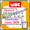 FRANCE 2020 - Mini Feuilles - AVEC Pochettes (CC15K-20 ou 364986) Moc