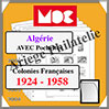 ALGERIE - Jeu de 1924  1958 - AVEC Pochettes (MC76AL/1 ou 314138) Moc