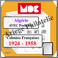 ALGERIE - Jeu de 1924  1958 - AVEC Pochettes (MC76AL/1 ou 314138)