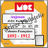 ANJOUAN - Jeu de 1892  1912  - AVEC Pochettes (MCANJOUAN ou 341233) Moc