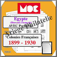 EGYPTE - Bureaux Franais - Jeu de 1899  1930 - AVEC Pochettes (MCEGYPTEFR ou 341294)