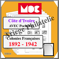 COTE d' IVOIRE - Jeu de 1892  1942 - AVEC Pochettes (MCIVOIRE ou 325521)